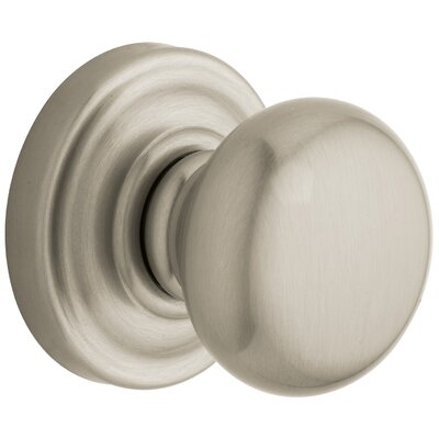 Classic Single Dummy Door Knob With Round Rosette Baldwin