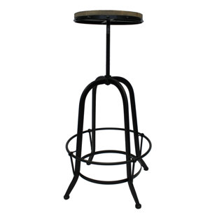 Go to store & view more images 17 Stories Maisie Adjustable Height Swivel Bar Stool