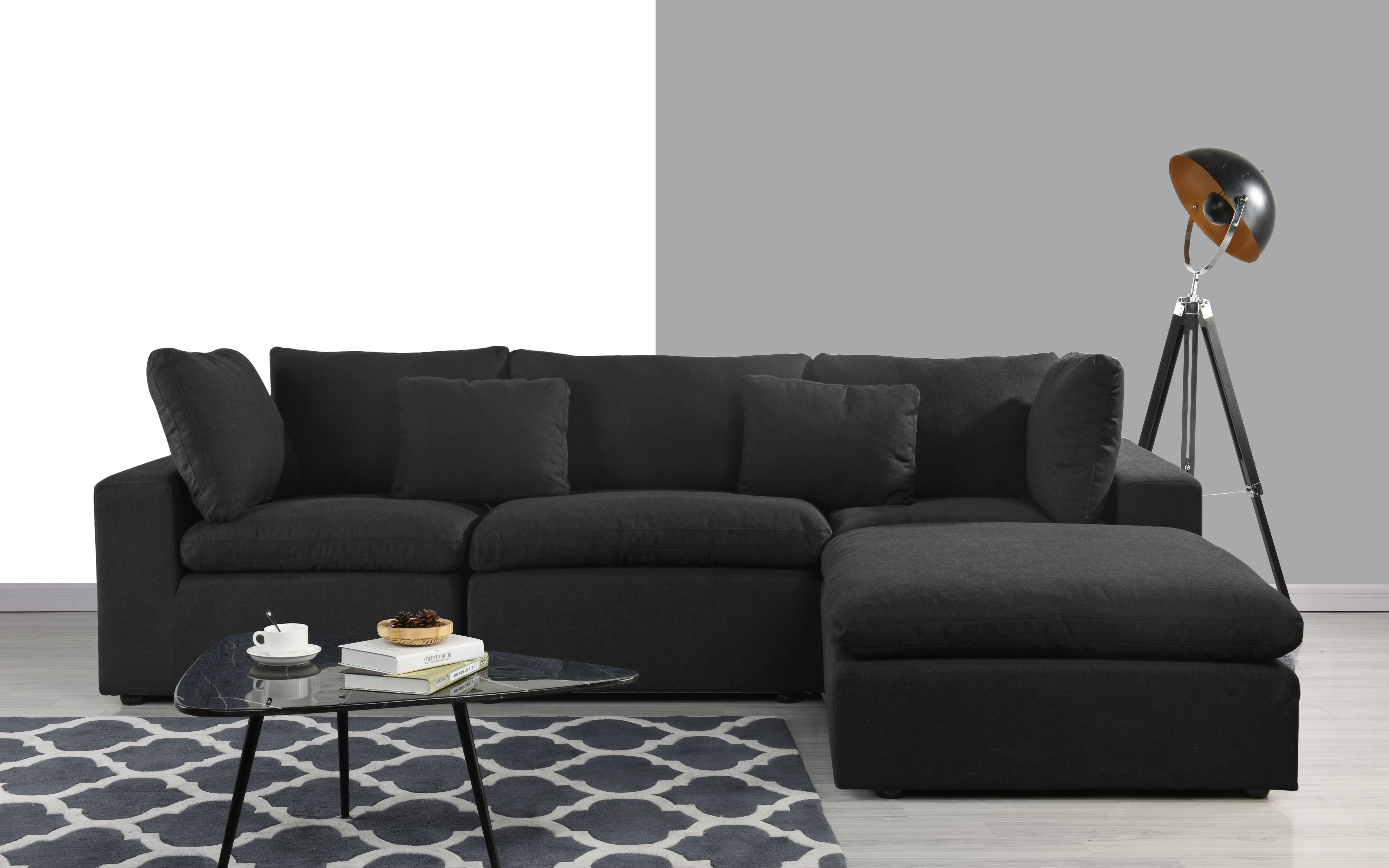 Wrought Studio Vernet 111 8 Reversible Modular Sectional