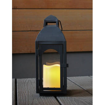 Breakwater Bay Opperman Metal Led Lantern Wayfair