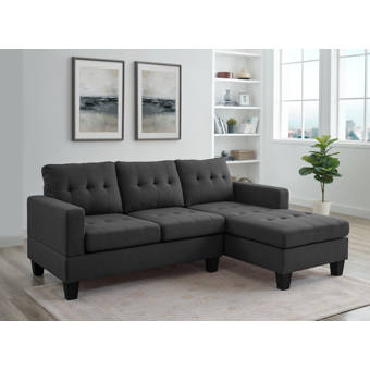 Alcott Hill Schooley 88 5 Left Hand Facing Modular Sectional Wayfair