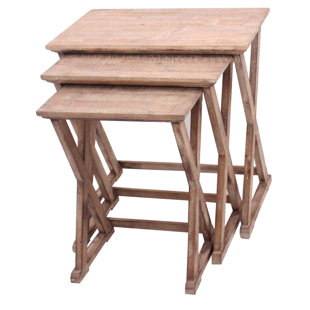 Cheyenne 3 Piece Nesting Table Set by Crestview Collection Best