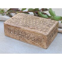 Nirvana Class Wooden Carving Keepsake Jewelry Box Trinket Holder Storage Organizer for Girls 