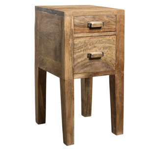 Solis 2 Drawer End Table by Loon Peak New
