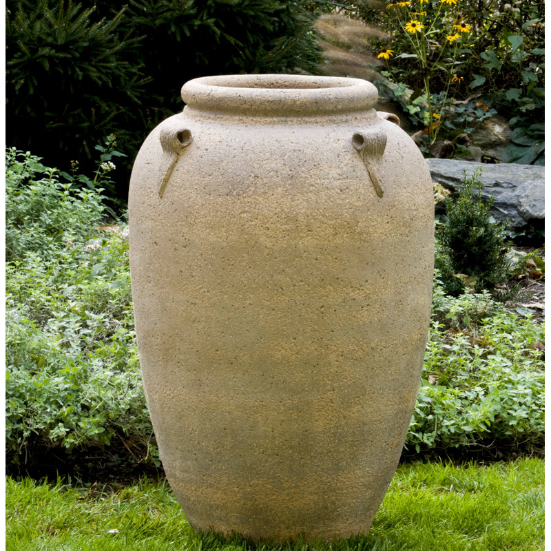 Fleur De Lis Living Wilda 4 Handle Jar Terra Cotta Pot