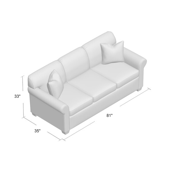 Sand & Stable Ardmont 81'' Rolled Arm Sofa with Reversible Cushions ...