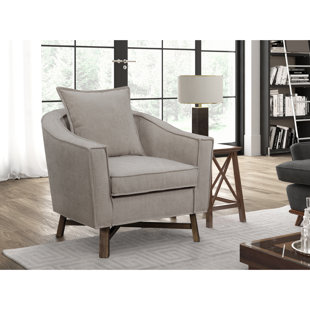 Sleaford Burlap Armchair by Gracie Oaks Coupon
