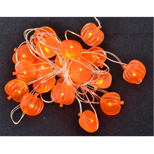 Best 5' LED Pumpkin Garland 20 Light Fairy String Lights (Set of 2) By Fantastic Craft Outdoor Lighting 5' LED Pumpkin Garland 20 Light Fairy String Lights (Set of 2) By Fantastic Craft Outdoor Lighting