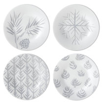 snowflake dessert plates