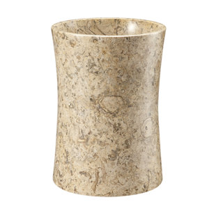 Go to store & view more images Fleur De Lis Living Root Fossil Stone 1.5 Gallon Waste Basket