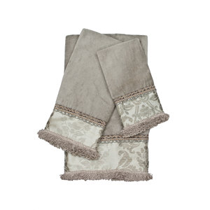 Westminster Decorative Embellished 3 Piece Towel Set