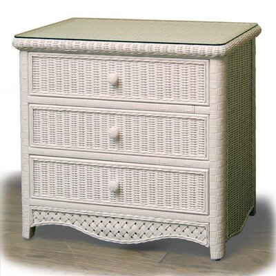 Nahua 3 Drawer Dresser Bay Isle Home Color White