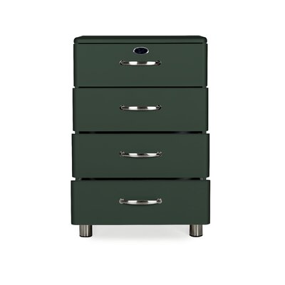 Malibu 4 Drawer Chest Tenzo Color Forest Green