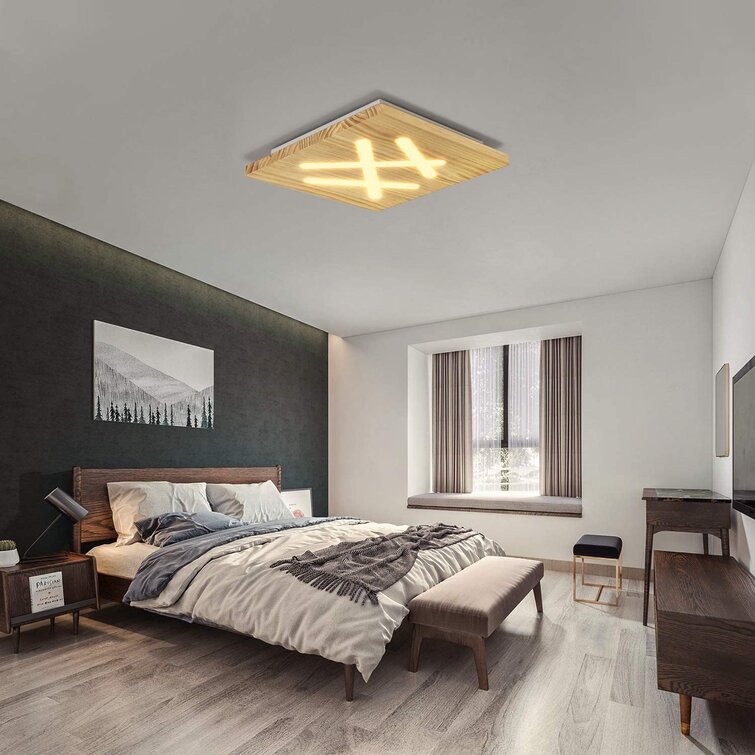 LED Decken Lampe Wellen Design Beleuchtung Wohn Schlaf Zimmer Leuchte schwarz 