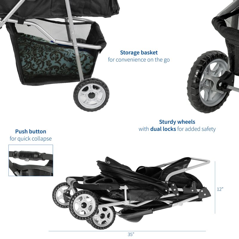 push button stroller