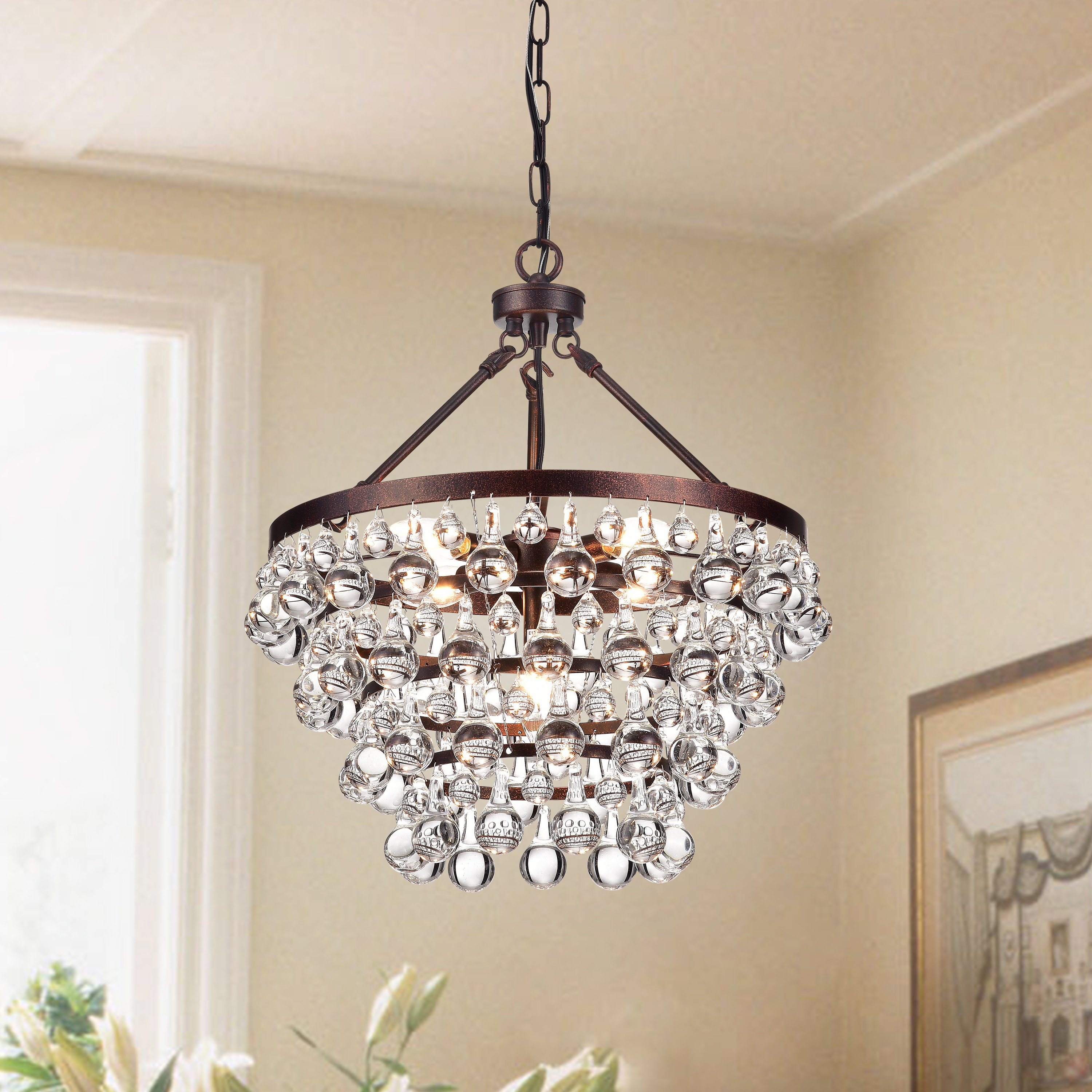 House Of Hampton Giovanni 5 Light Unique Statement Tiered House Of Hampton Giovanni 5 Light