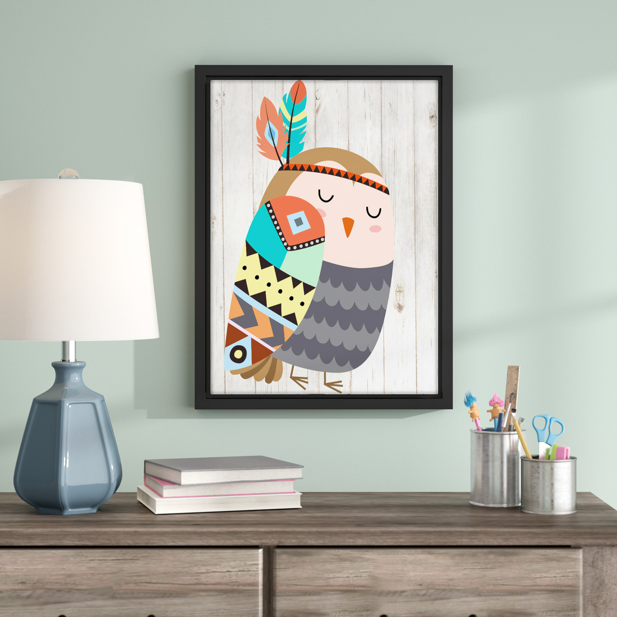 Viv Rae Aida Tribal Owl Ii Framed Art Wayfair