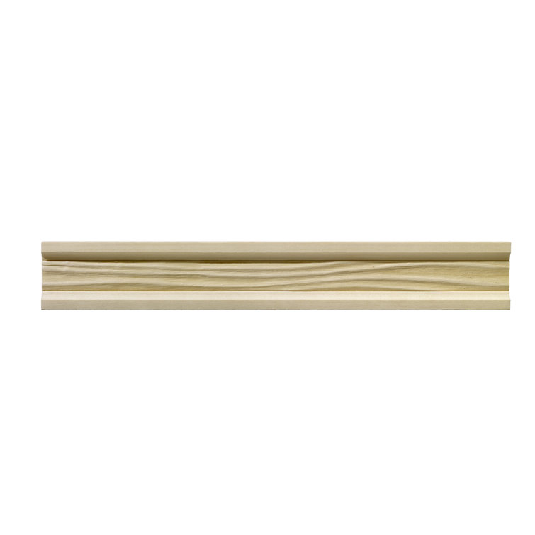Ornamental Mouldings Hardwood Wave Small Moulding 1 75 H X 96 W X 0 5 D Chair Rail Wayfair