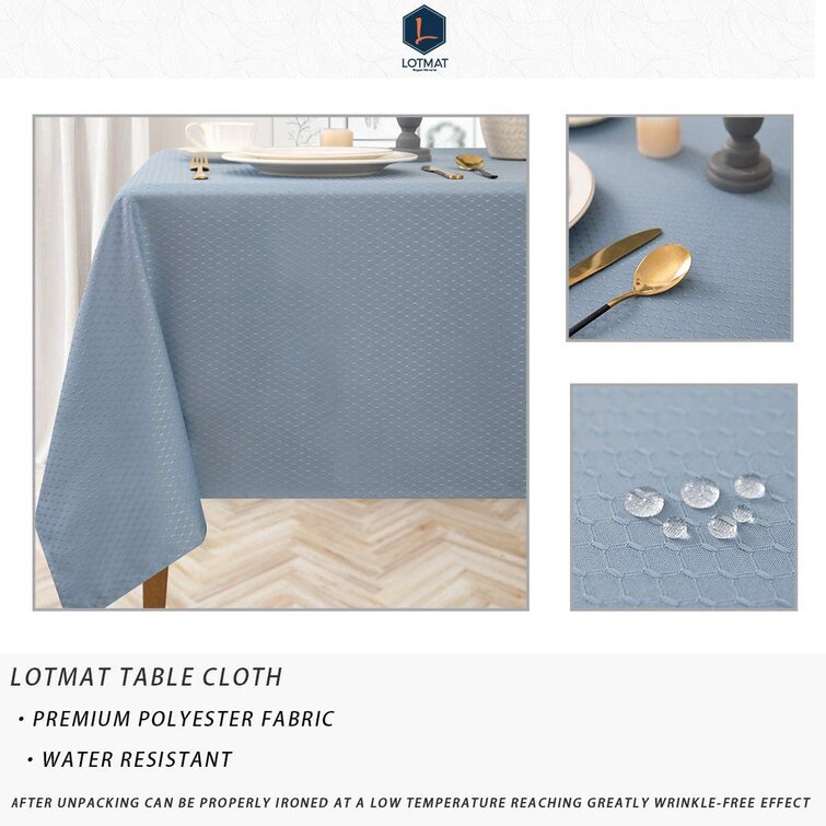 Chemistry Formula Rectangle Tablecloth Spill Water Proof for Outdoor Indoor Table 54x72