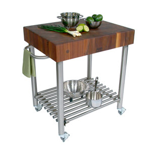 Cucina Americana Kitchen Cart with Butcher Block Top by John Boos