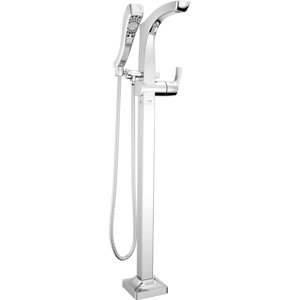 Teslau00ae Floor Mount Tub Filler with Handshower