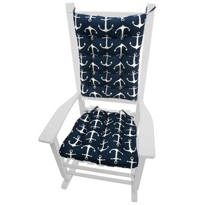 Coastal Outdoor Rocking Chair Cushion