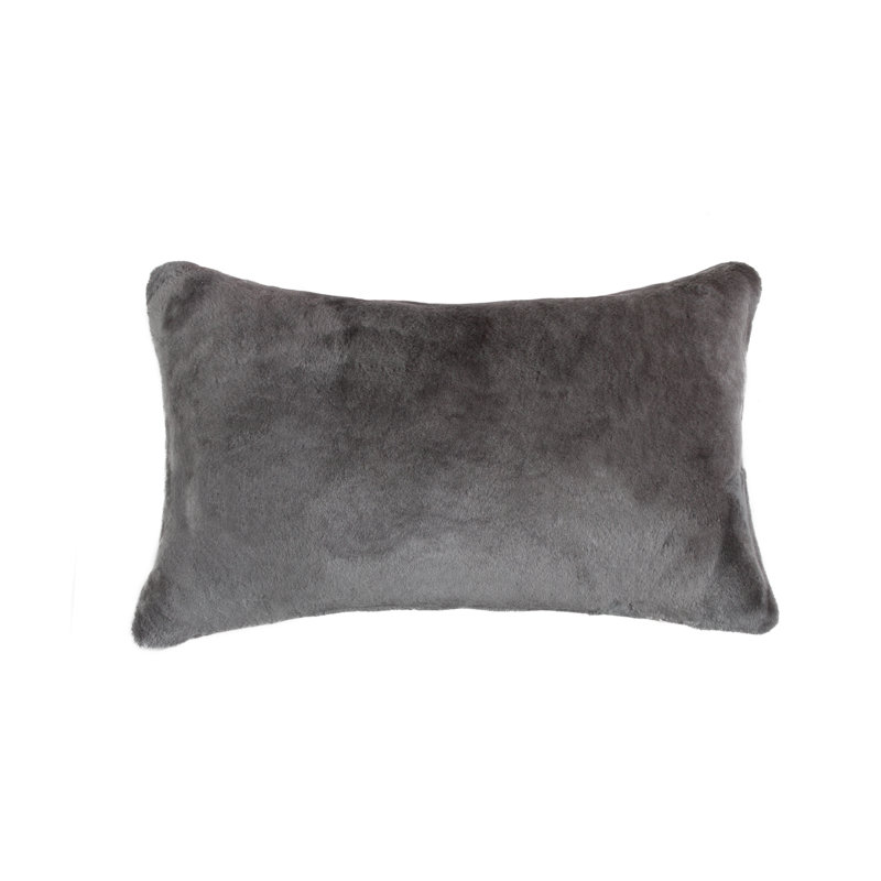 Millwood Pines Raelyn Sheepskin Lumbar Pillow Wayfair