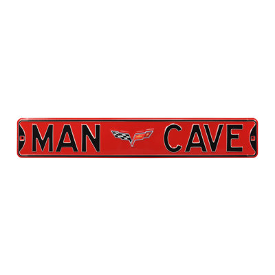 Car Brand Wall D&Atilde;cor AuthenticStreetSigns Car Brand Man Cave Corvette C6