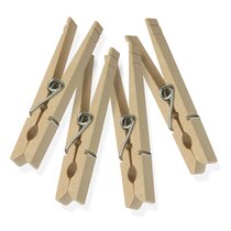 CLOTHES PINS WOODEN 36 COUNT NEW IN PACK ESSENTIALS 