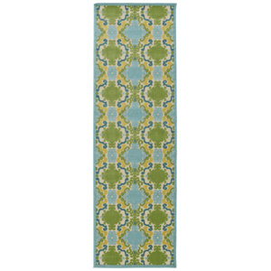 Domingues Machine Woven Blue Indoor/Outdoor Area Rug