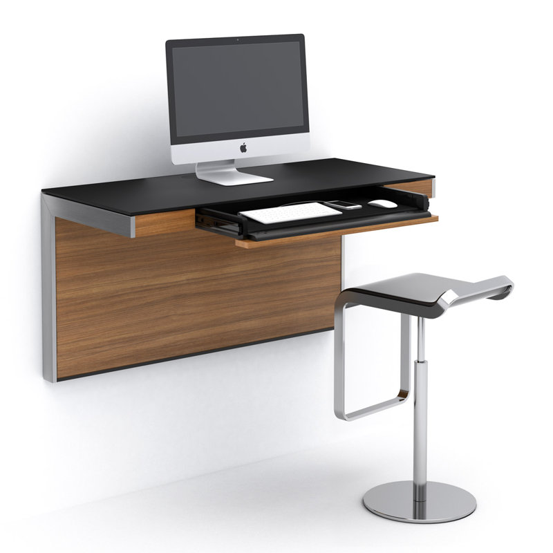 BDI USA Sequel Glass Floating Desk & Reviews Wayfair