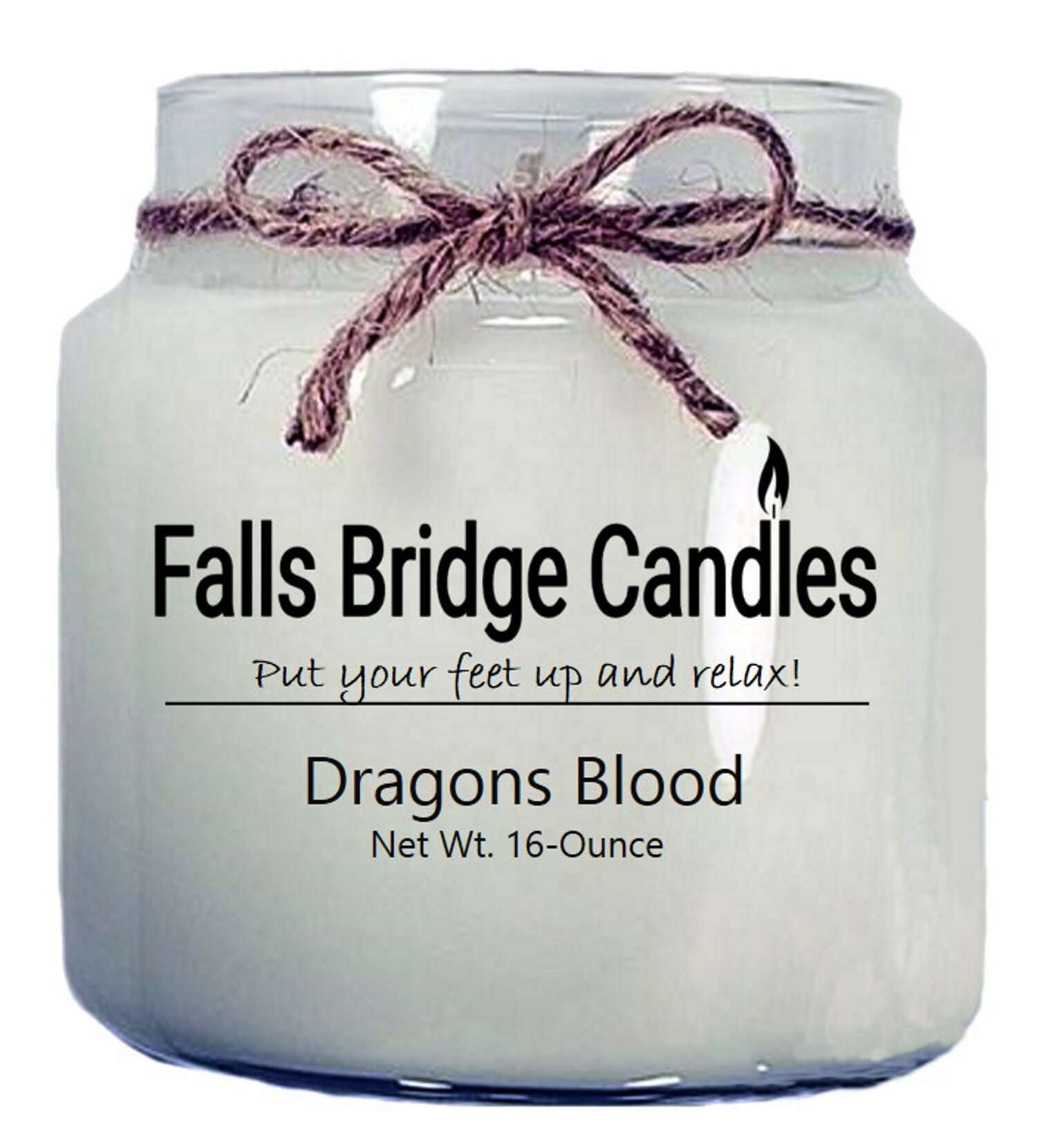 Dragon's Blood Patchouli Scented Wooden Wicked Candle