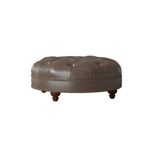 Blake Leather Tufted Cocktail Ottoman By Bradington-Young