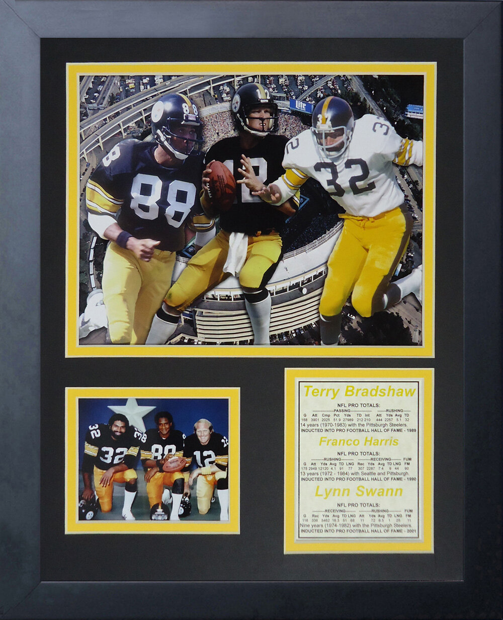 Legends Never Die Pittsburgh Steelers 70 S Big 3 Framed Memorabili Wayfair