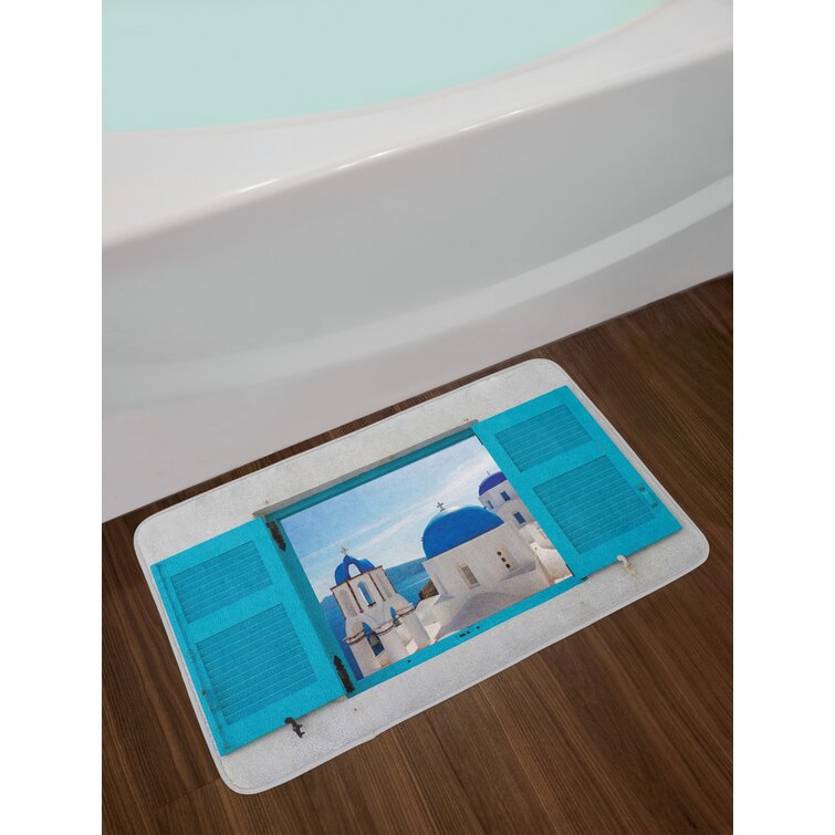 Ambesonne Bath Mat with Non Slip Backing Plush Bathroom Decor 