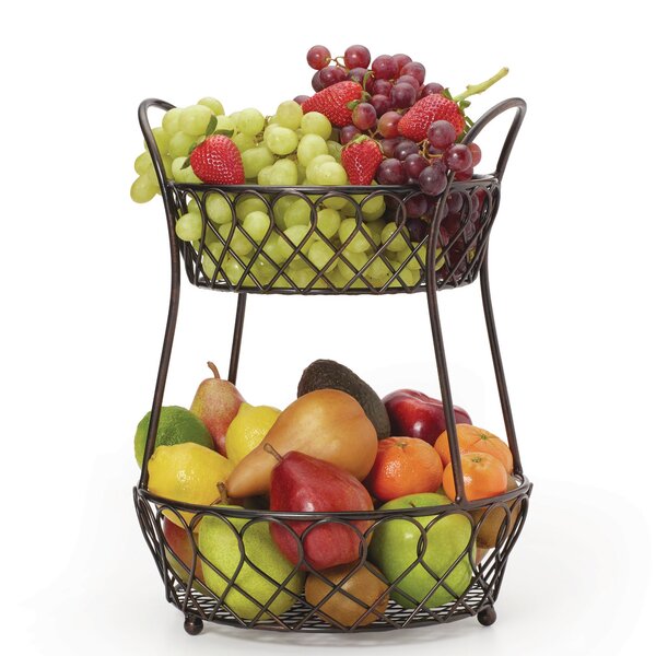Gourmet Basics By Mikasa Lattice Countertop Fruit Basket Reviews