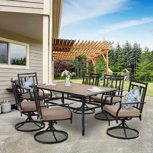 Patio Dining Set With Umbrella Wayfair Ca