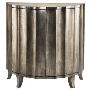 Chantel 2 Door Demilune Accent Cabinet By House of Hampton Chantel 2 Door Demilune Accent Cabinet By House of Hampton