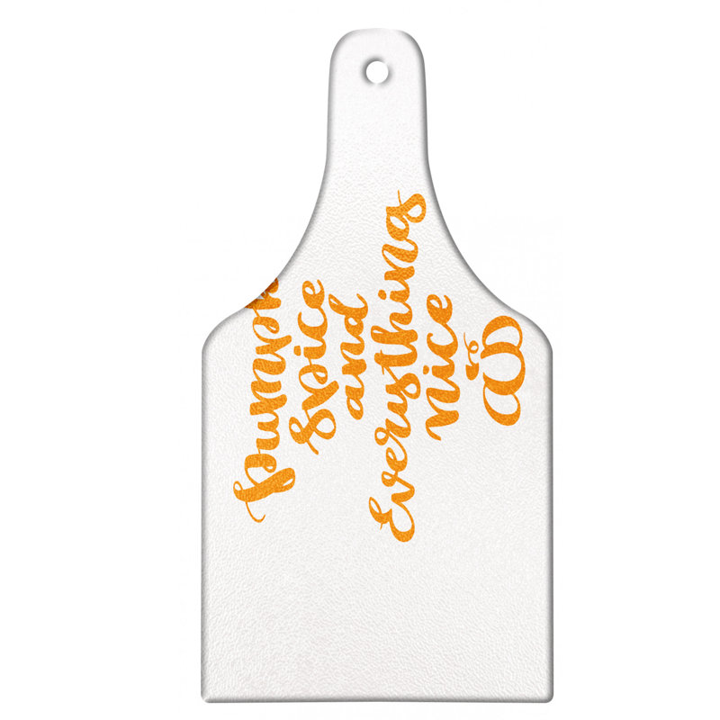 East Urban Home Ambesonne Pumpkin Spice Cutting Board Tangerine