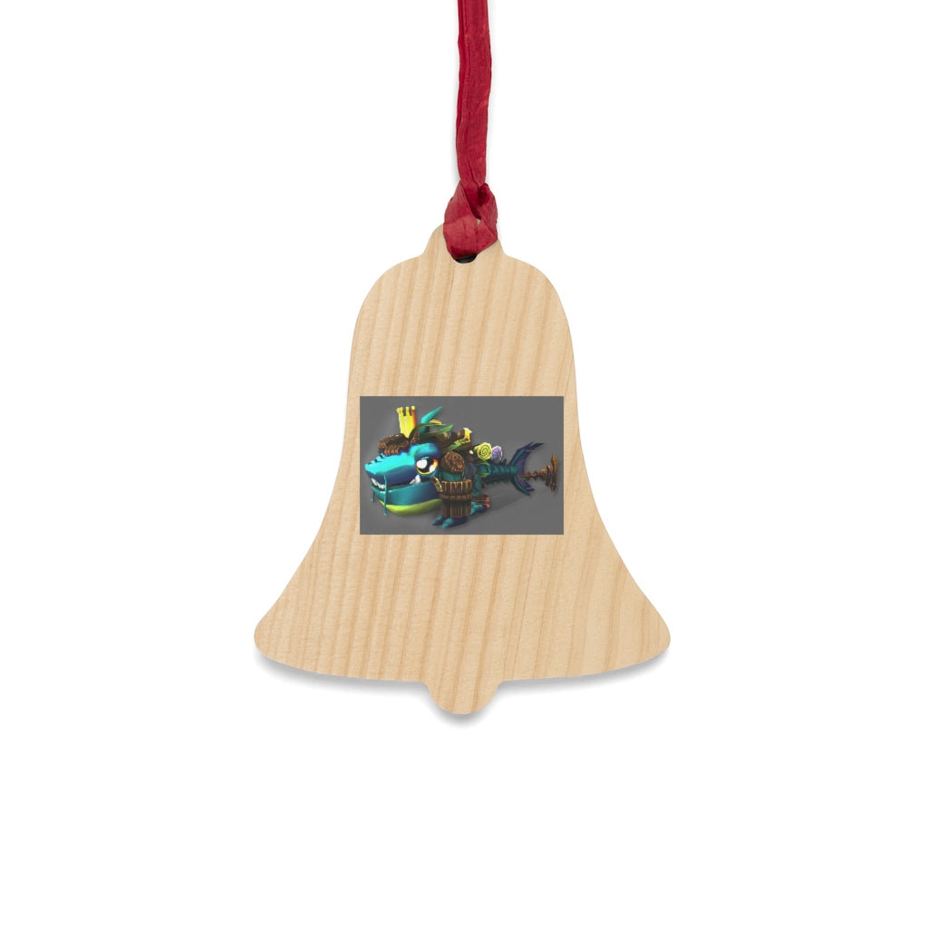 The Holiday Aisle Nibblers The Misfit Shark Wooden Christmas Hanging