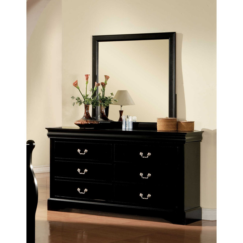 Red Barrel Studio Brodeur 6 Drawer Double Dresser With Mirror Reviews