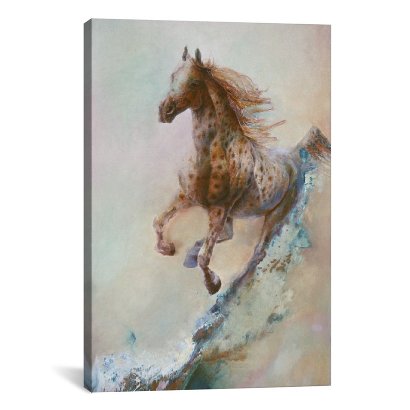 Loon Peak Appaloosa Run Running Horse Painting Print On Canvas