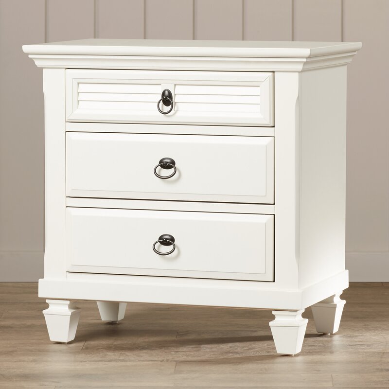 Fabela 3 - Drawer Nightstand in Bright White