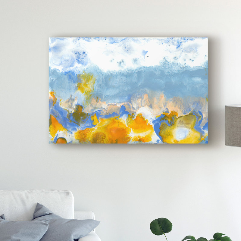 Ebern Designs Sun Up Ii Acrylic Painting Print On Wrapped Canvas