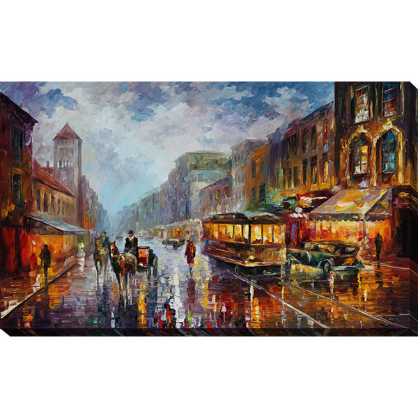 Pictureperfectinternational Los Angeles 1925 By Leonid Afremov Painting Print On Wrapped Canvas Wayfair