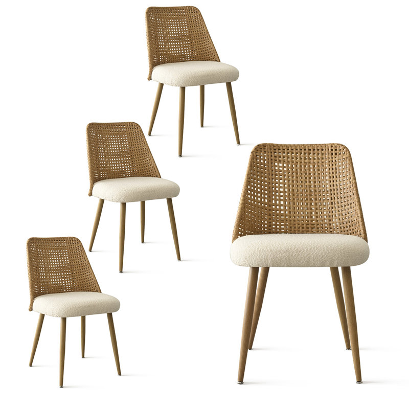 Alexandrina Dining Chair Set Frame Color: Oak