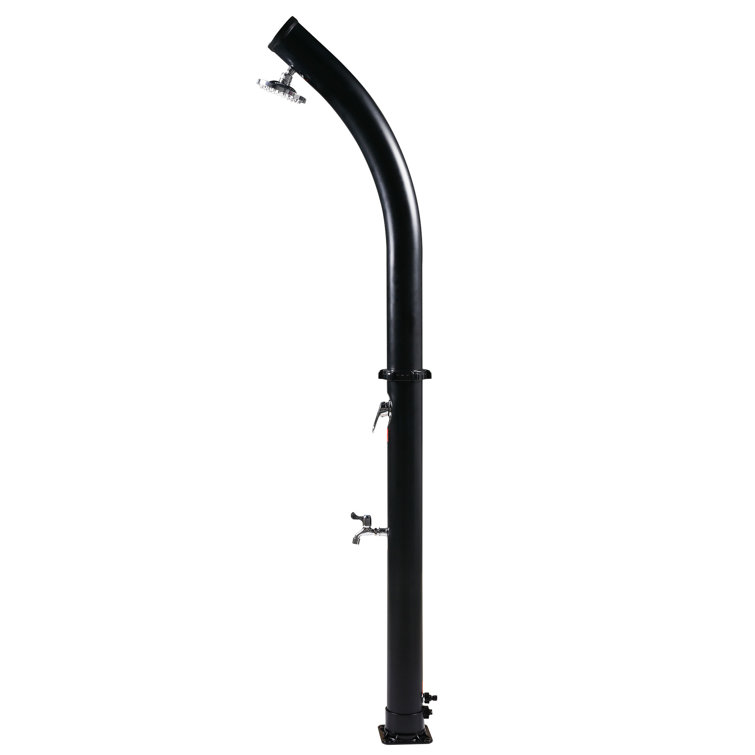 outdoor solar shower with base