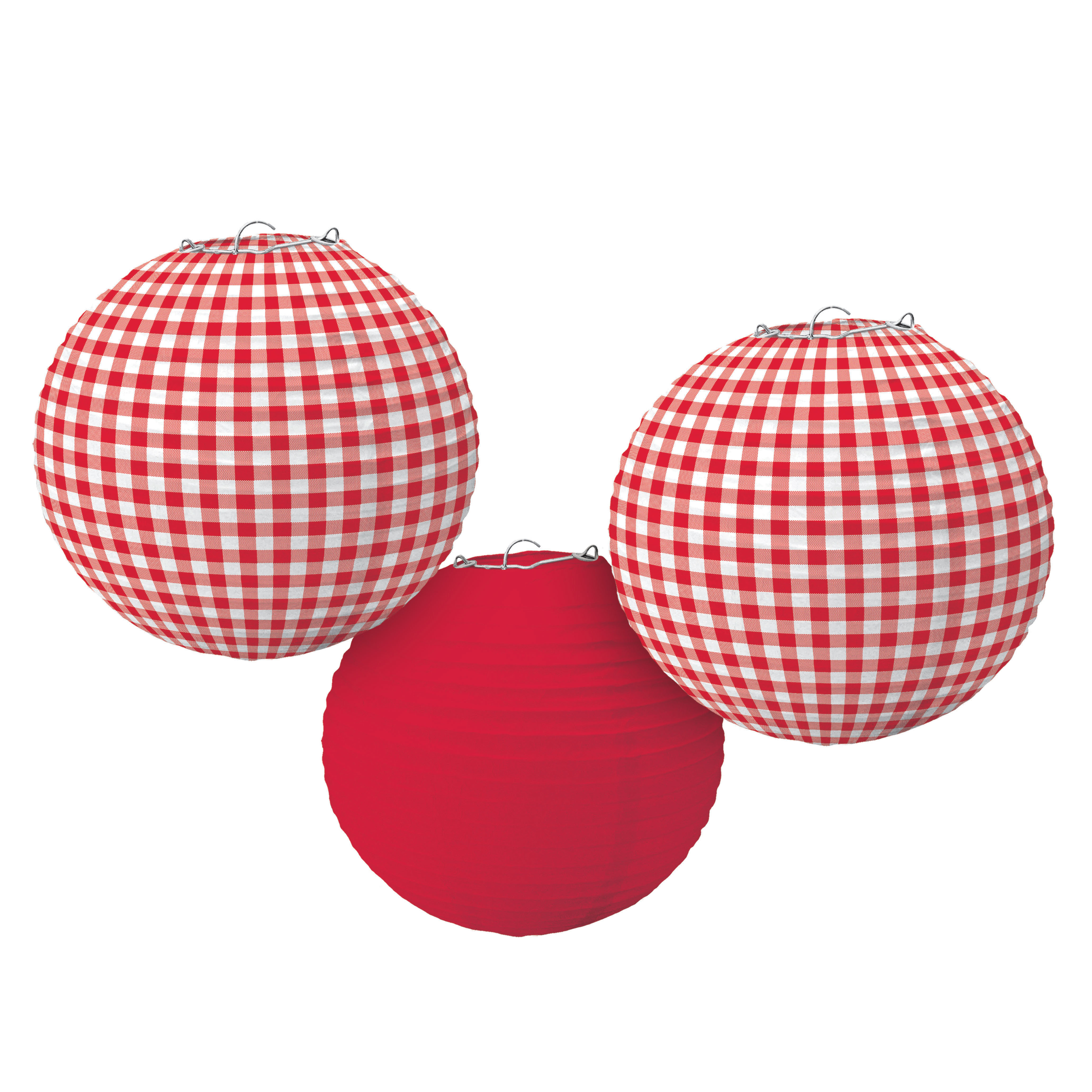 Amscan Summer Picnic Gingham Paper Lantern Wayfair