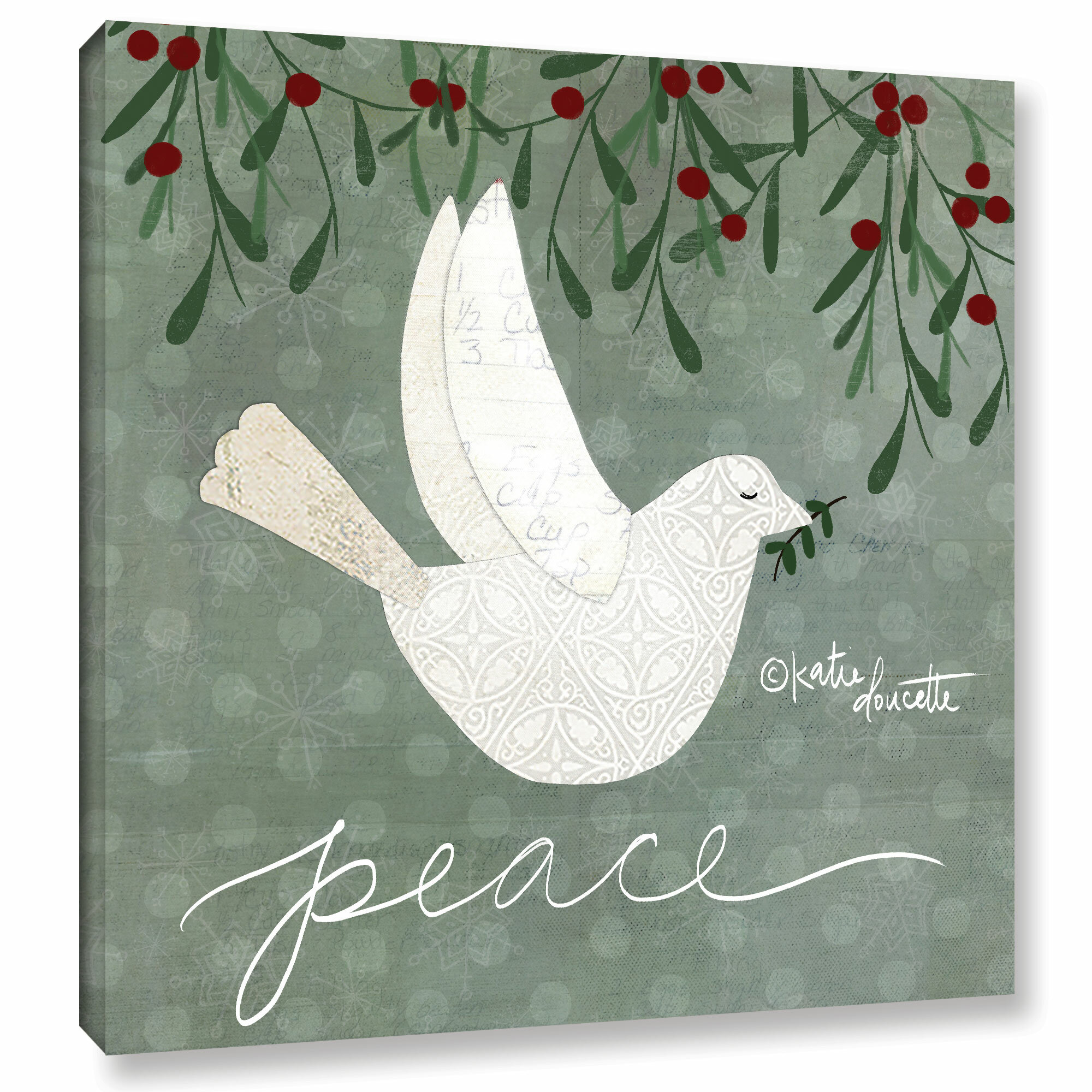 The Holiday Aisle Dove Wall Art on Wrapped Canvas & Reviews | Wayfair