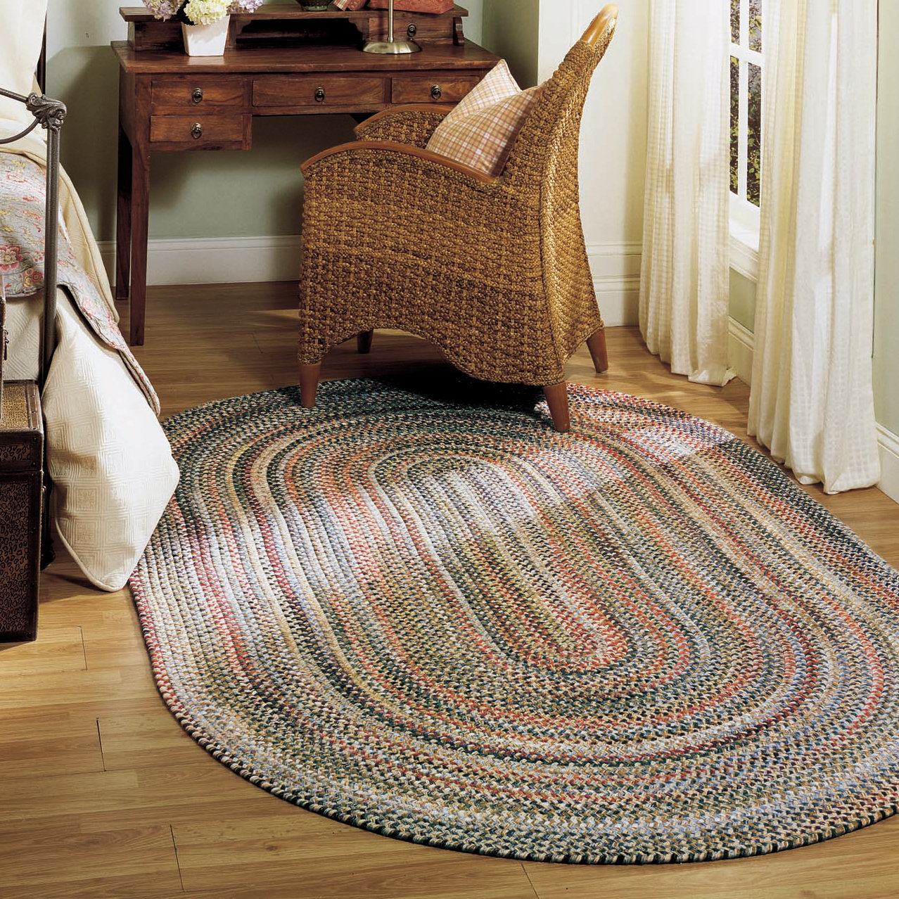 Loon Peak Roxborough Park Geometric Braided Beige Red Area Rug Reviews Wayfair